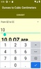 Ounces to Cubic Centimeters converter screenshot 3