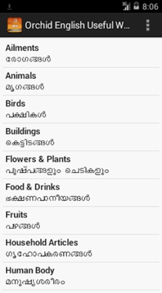 Orchid English Useful Words - Preview 3