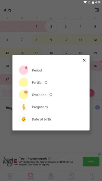 Ovulation Calendar & Fertility for Android - Download the APK from Uptodown