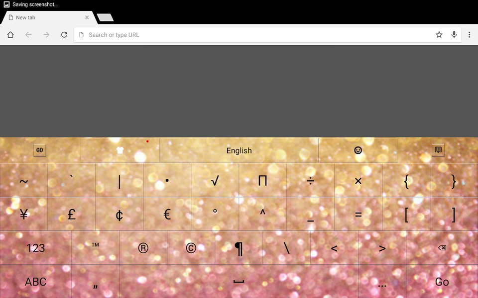 GO Keyboard Glitter Theme - Preview 2