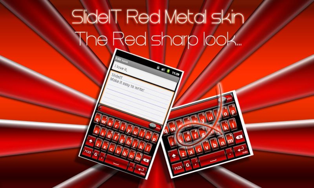 SlideIT Red metal box skin - Preview 4