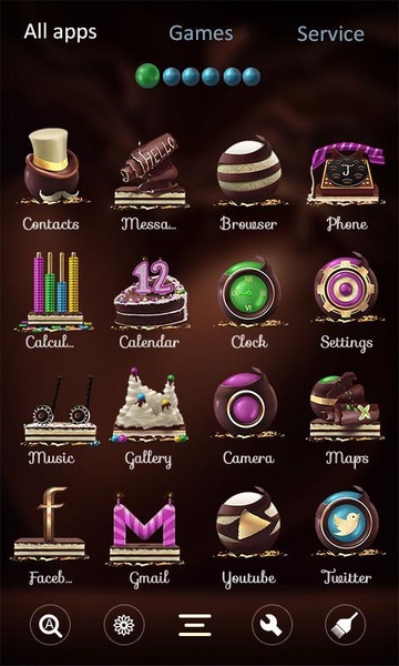 Chocolate GO Launcher - Preview 3