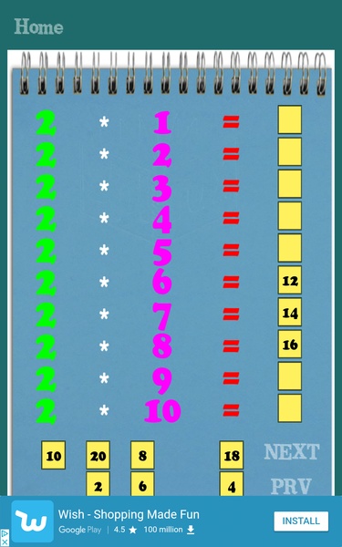 Maths Multiplication Table - Preview 4