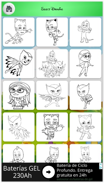 Coloring Book HD PJ Masks - Preview 2
