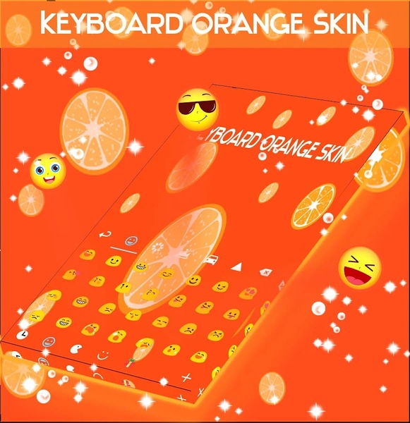 Keyboard Orange Skin - Preview 4