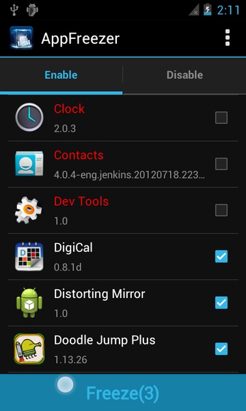 AppFreezer - Preview 5