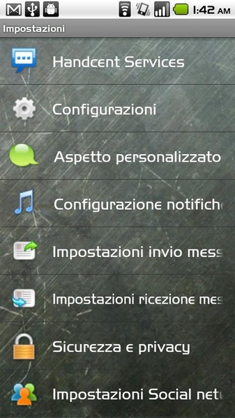 Handcent SMS Italian Language Pack - Preview 1