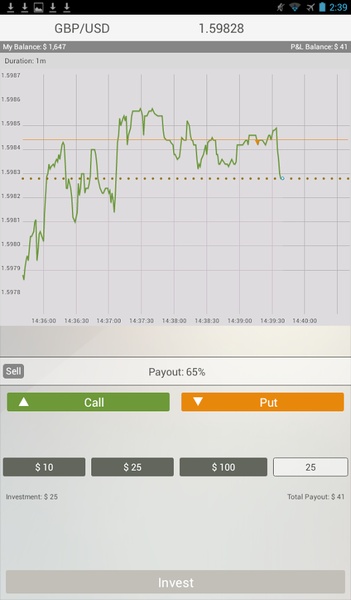 Alpari OptionTrader - Preview 3