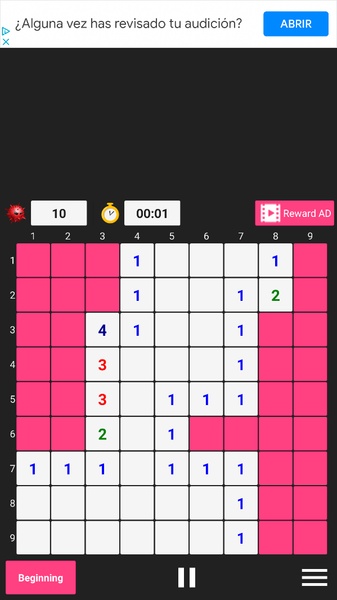 Minesweeper game - Preview 3