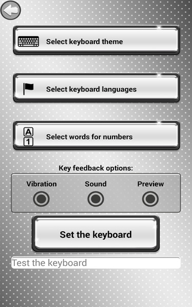 Black and White Keyboard Theme - Preview 2