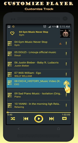 Gold Music Player - Preview 8