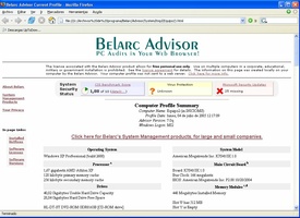 Belarc Advisor screenshot 1