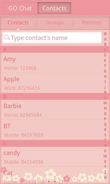 Flower Love GO Launcher EX AND GO SMS PRO - Preview 2