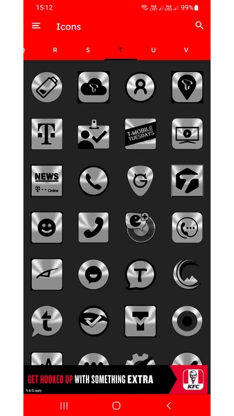 Silver and Black Icon Pack Free - Preview 2