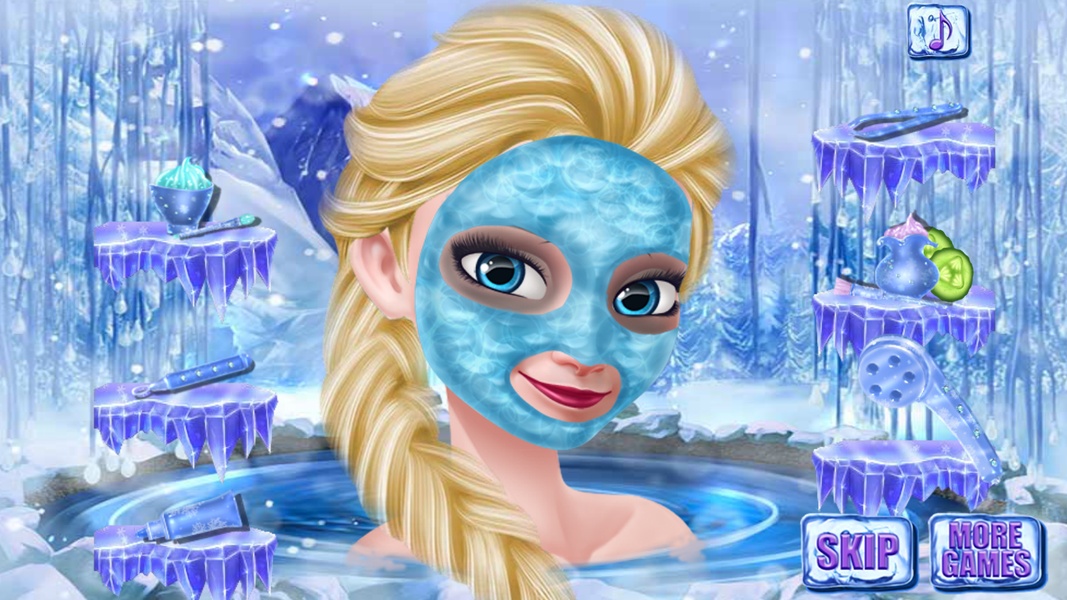 MAQUIANDO A ELSA! ☆ Jogo de salão de beleza da Elsa Frozen (Ice Queen 2  Game Jogue comigo Gameplay) 