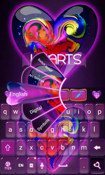 Hearts Keyboard Theme - Preview 4