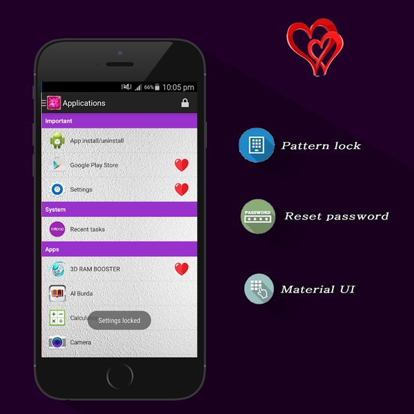 Valentine Theme Applock - Preview 3