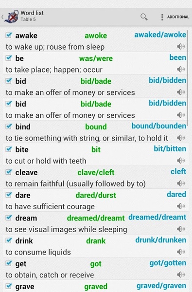 Irregular verbs - Preview 7