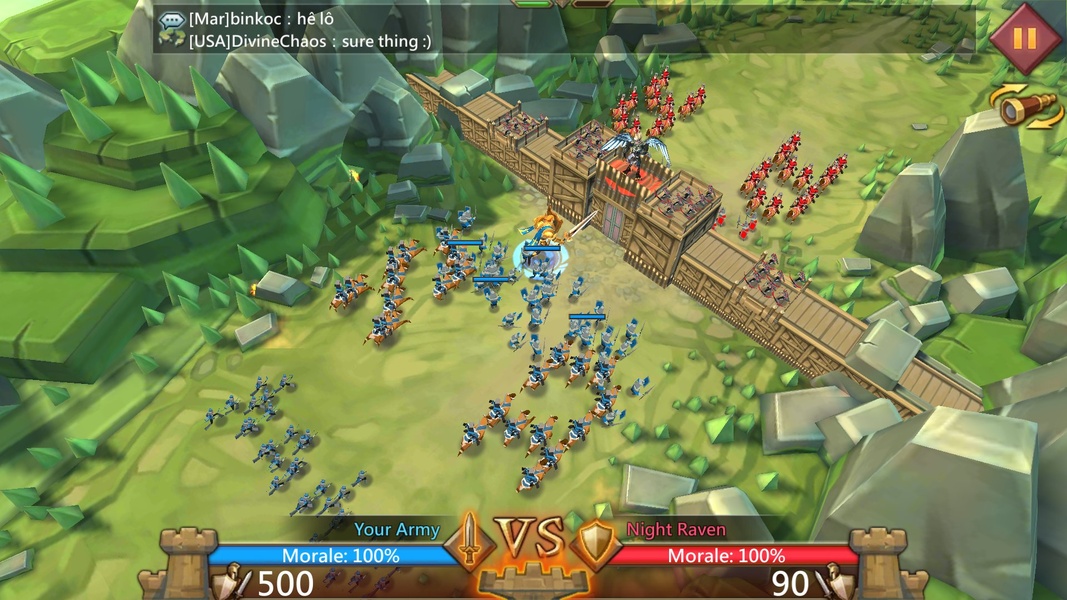 View On going battle in Royal Battle ground for 5 minutes kingdom labors  chapter 2 Lords mobile game 