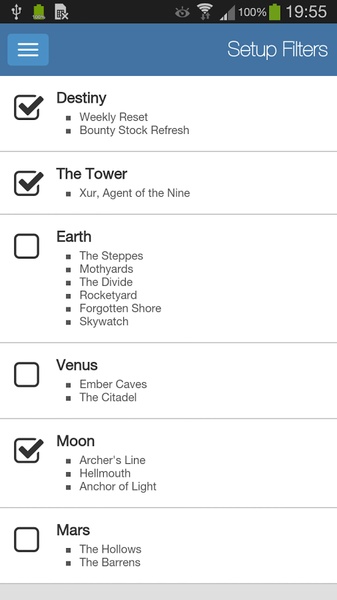 Destiny Timers - Preview 2