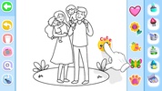 Happy Family Coloring Game screenshot 3