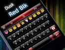 Emoji Keyboard Dusk Black Red screenshot 1