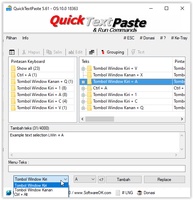 QuickTextPaste สำหรับ Windows - ดาวน์โหลดมันจาก Uptodown ได้ฟรี