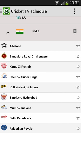 Cricket TV schedule - Preview 4