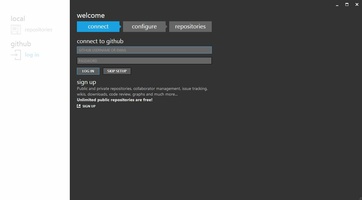 GitHub Desktop screenshot 1
