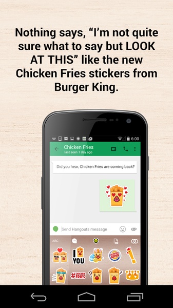 Chicken Fries Keyboard - Preview 2