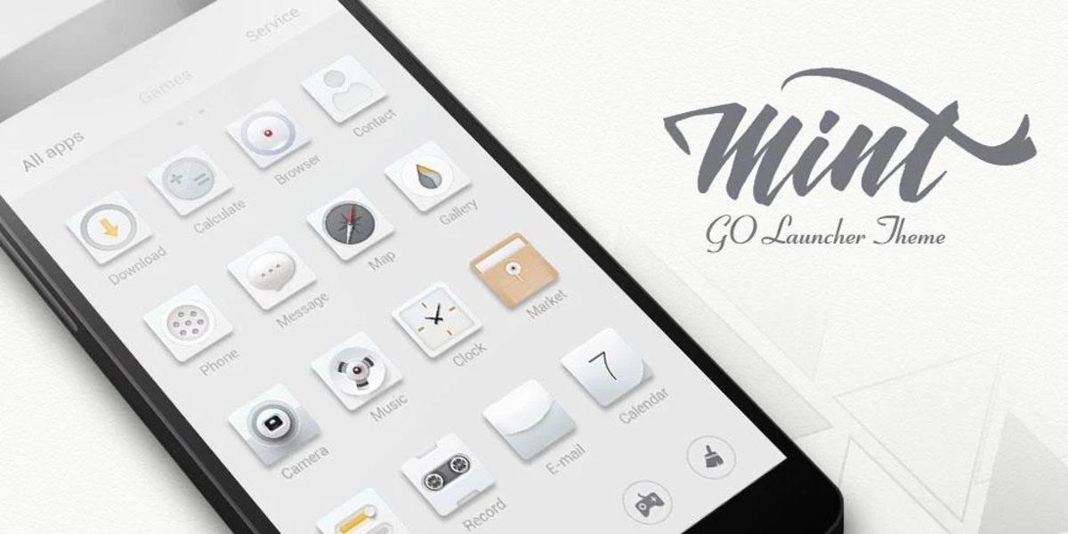 Mint GOLauncher EX Theme - Preview 1