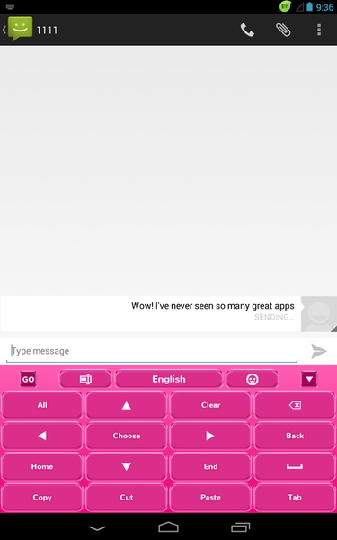 GO Keyboard Pink - Preview 4