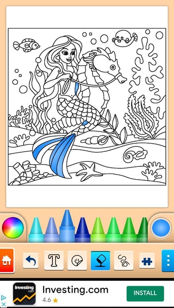 Coloring Mermaids - Preview 4