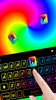 RGB Neon Spiral Keyboard Background screenshot 4