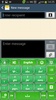 GO Keyboard Green Glitter Theme screenshot 6