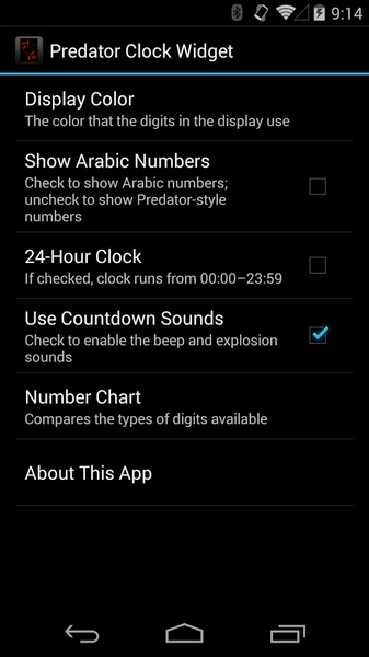 Predator Clock Widget - Preview 5