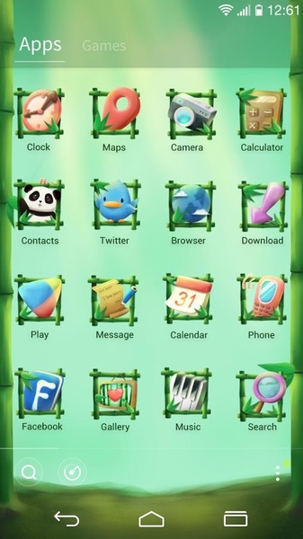 Panda GOLauncher EX Theme - Preview 2