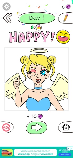 Draw Happy Angel - Preview 17
