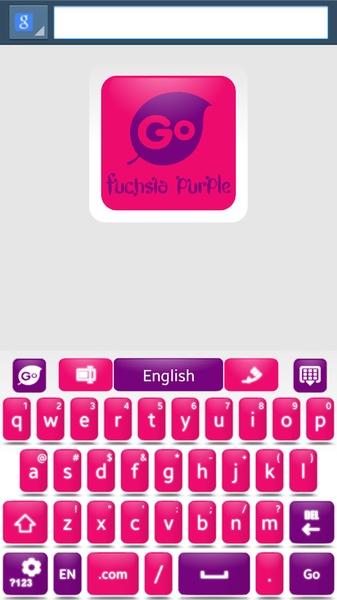 Fuchsia Purple Go Keyboard - Preview 4
