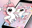 Cartoon Cute Lovely Unicorn Theme screenshot 5