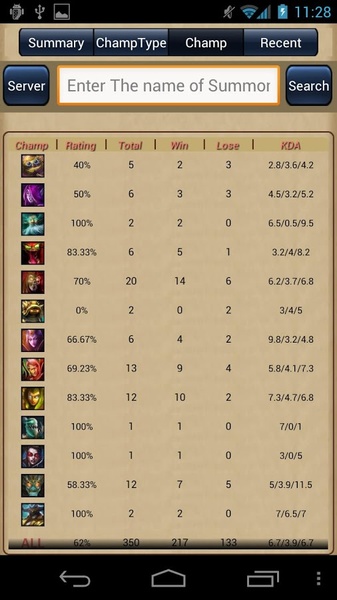 LoL Stats - Preview 1