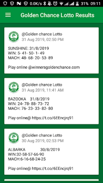 Golden chance lotto result monday clearance special