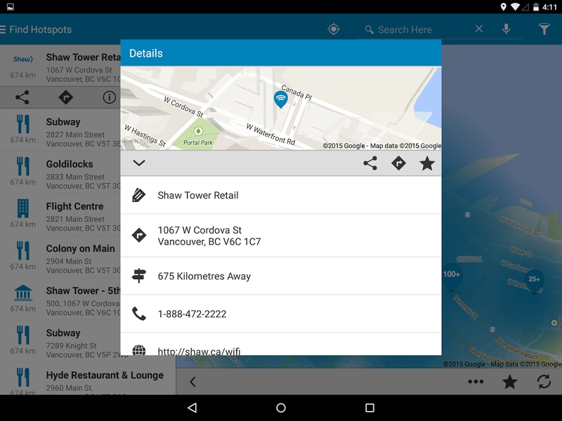 Shaw Go WiFi Finder - Preview 6