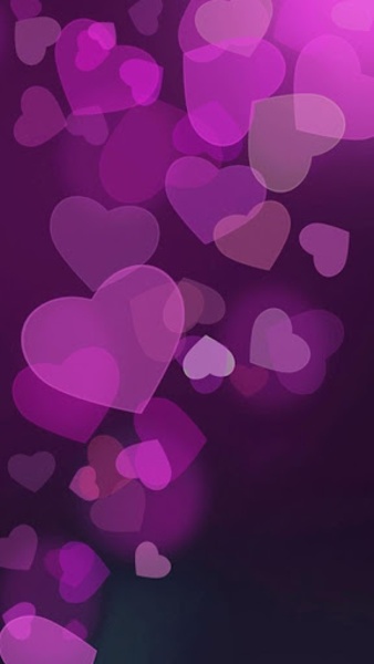 Purple Hearts Live Wallpaper - Preview 7