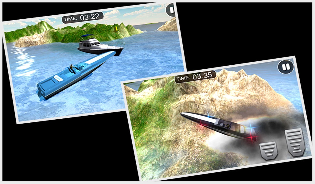 Emergency Police Boat Drive 3d - Preview 2