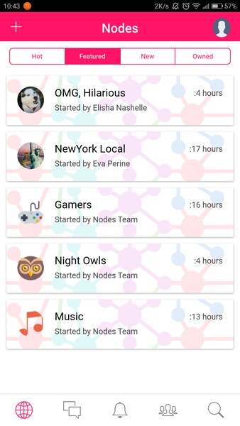 Nodes: Social Chat Messenger - Preview 2