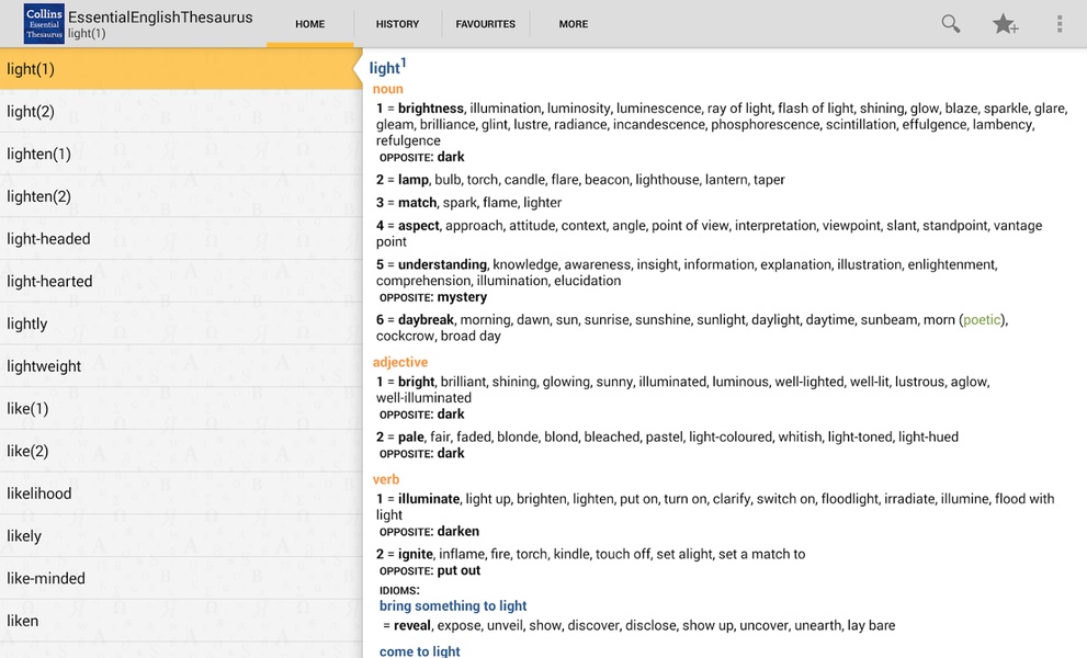 Collins Essential English Thesaurus - Preview 5