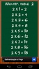 Multiplication Table screenshot 2