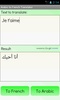 Arabic French Translator screenshot 1