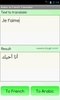 Arabic French Translator screenshot 1